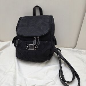 Black Mini Backpack | Everyday Casual Travel Bag | Like New
